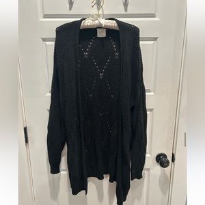 black cardigan